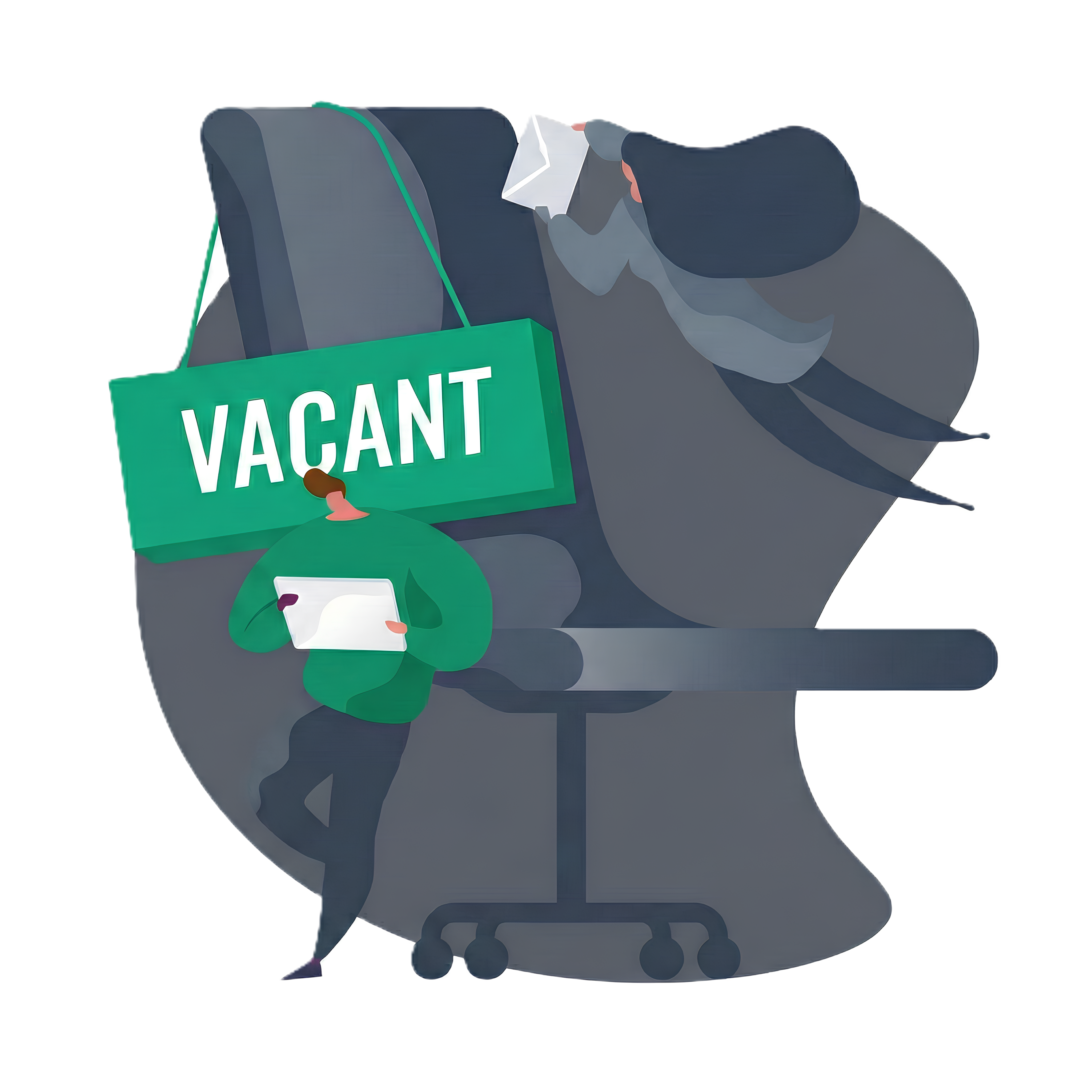 Vacant position illustration